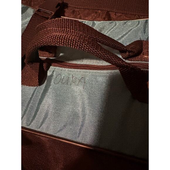 Set of 3 Vintage 90s ASICS Sports‎ Travel Bags Duffle Teal Black Athletic - Picture 9 of 10